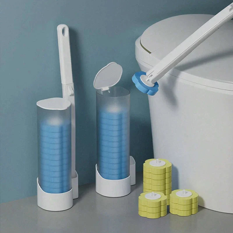 Disposable Toilet Brush Antibacterial Hygienic Sponge Heads