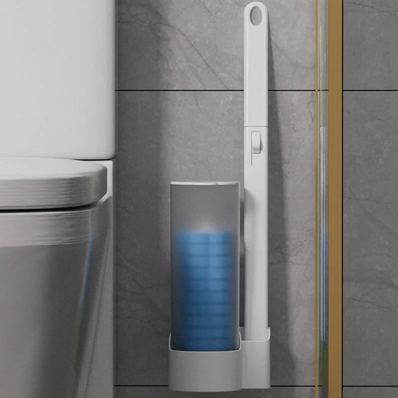 Disposable Toilet Brush Antibacterial Hygienic Sponge Heads