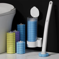 Disposable Toilet Brush Antibacterial Hygienic Sponge Heads