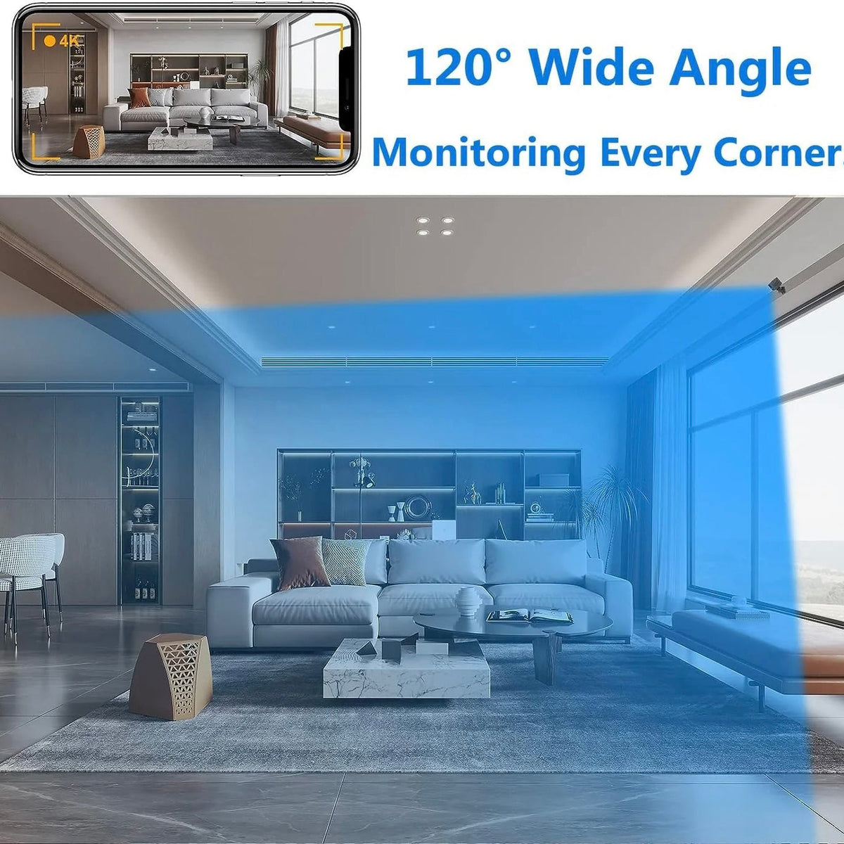 Indoor Security Camera with Night Vision, Motion Detection and WiFi Access
