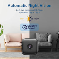Indoor Security Camera with Night Vision, Motion Detection and WiFi Access