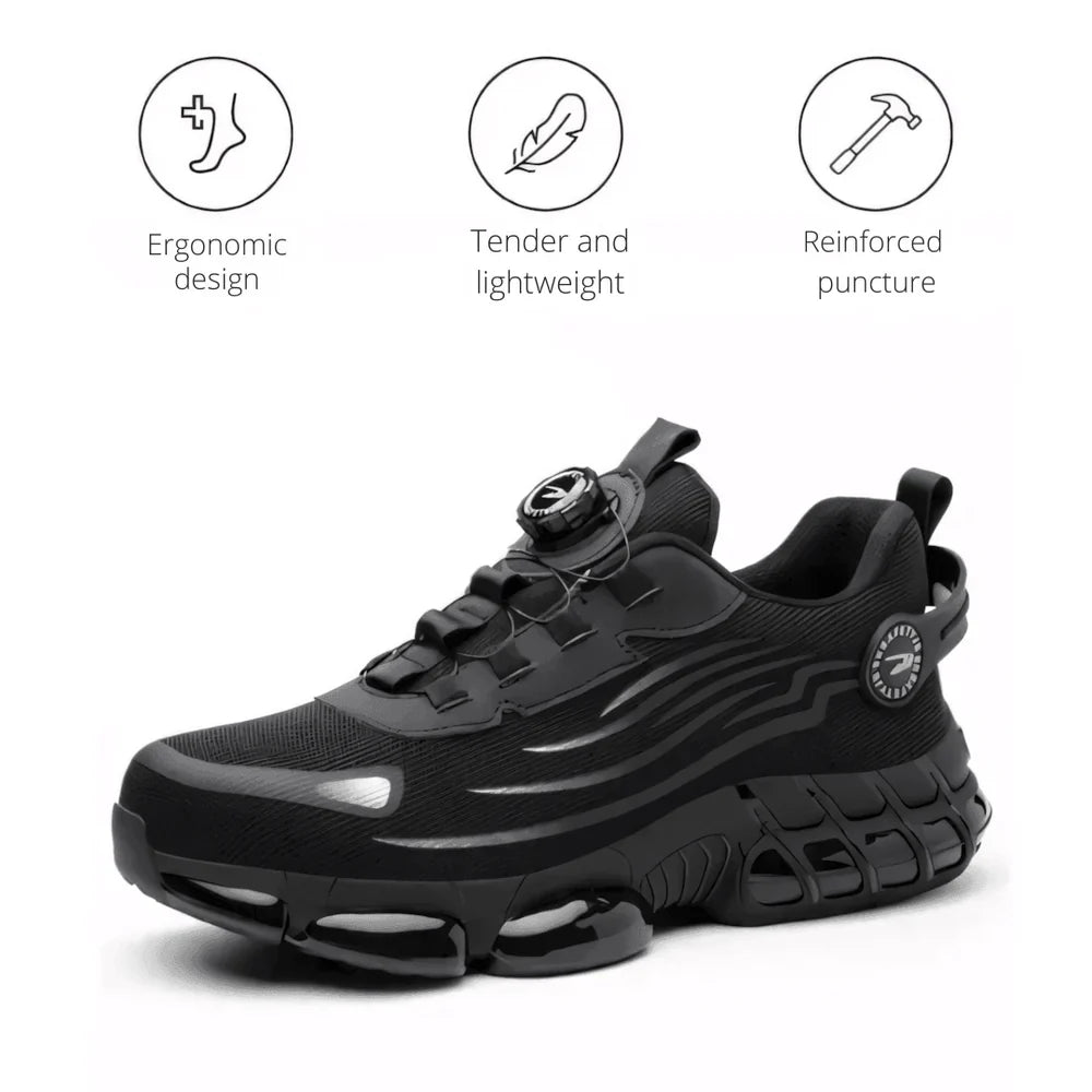 Mens Work Shoes Orthopedic Support, Non Slip Grip