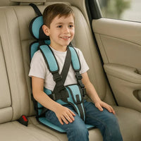Foldable Travel Child Seat with Five-Point Harness for Cars and Trips