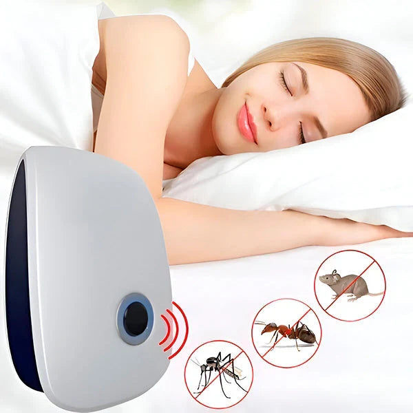 Ultrasonic Pest Repeller, Chemical-Free Indoor Insect Protection Plug-In