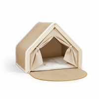 Cat Tent Bed with Sisal Scratching Surface and Enclosed Shelter