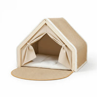 Cat Tent Bed with Sisal Scratching Surface and Enclosed Shelter