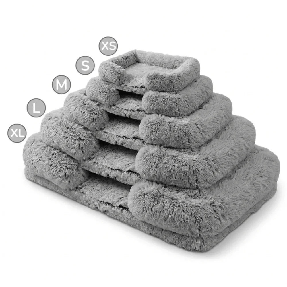 Orthopedic Dog Bed with Supportive Edges and Washable Cover