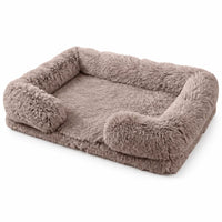 Orthopedic Dog Bed with Supportive Edges and Washable Cover