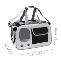 Cat Travel Carrier with Ventilated Mesh Panel Design