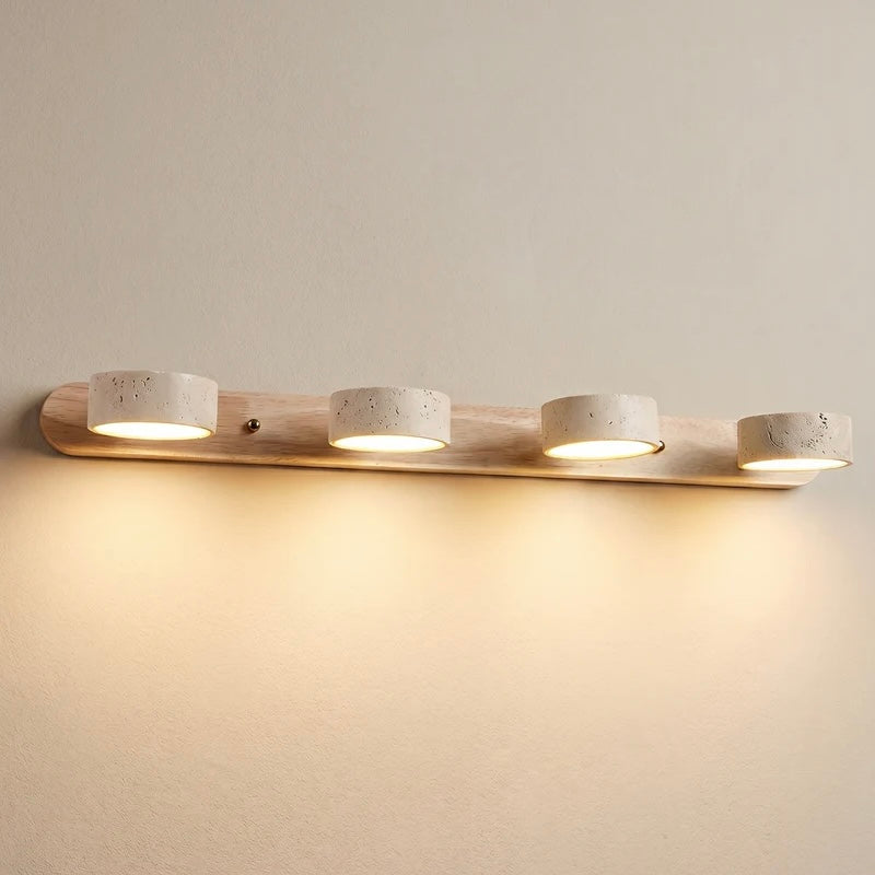 Wall Light Travertine and Wood
