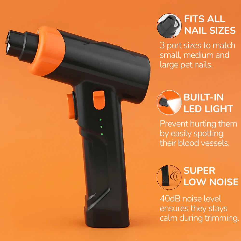 Pet Nail Grinder with LED Light and Adjustable Speed Settings