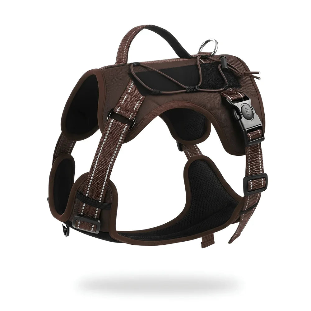 Adjustable Dog Harness with Reflective Strips and Nylon Build