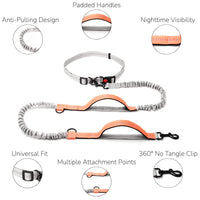 Dog Walking Lead with Adjustable Waist Strap and Reflective Details