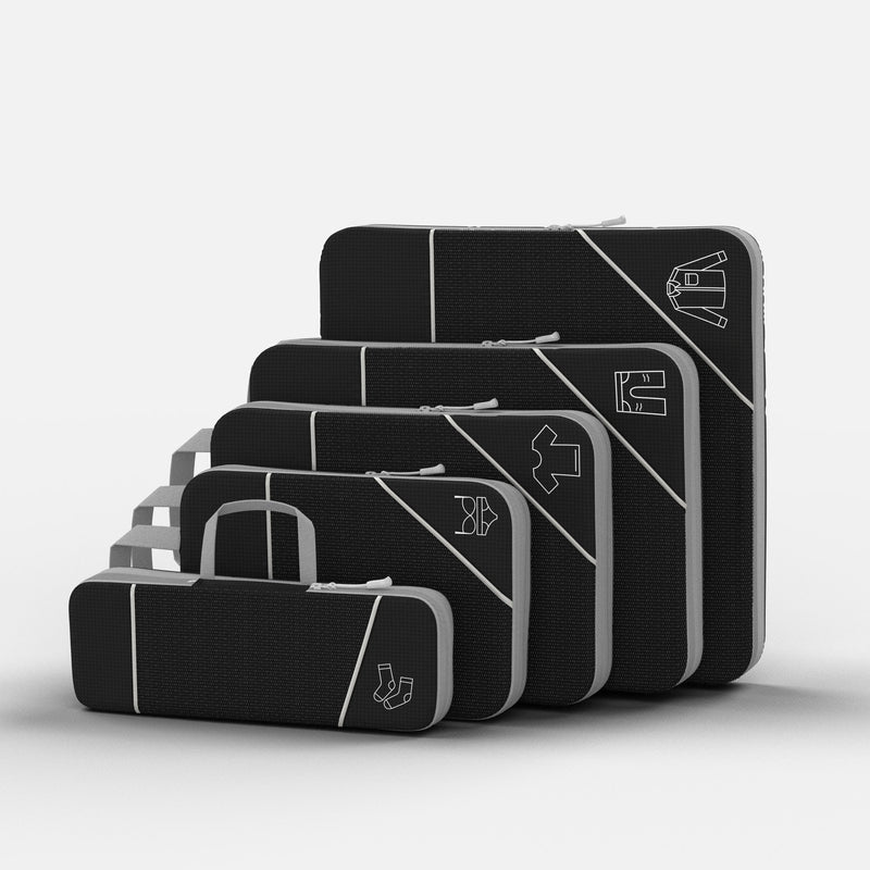 Compression Packing Cubes with Double Zip Compression System