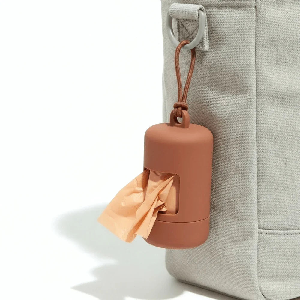 Dog Waste Bag Dispenser with Clip On Portable Design
