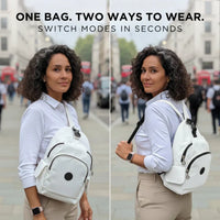 Convertible Crossbody Bag with and Adjustable Strap
