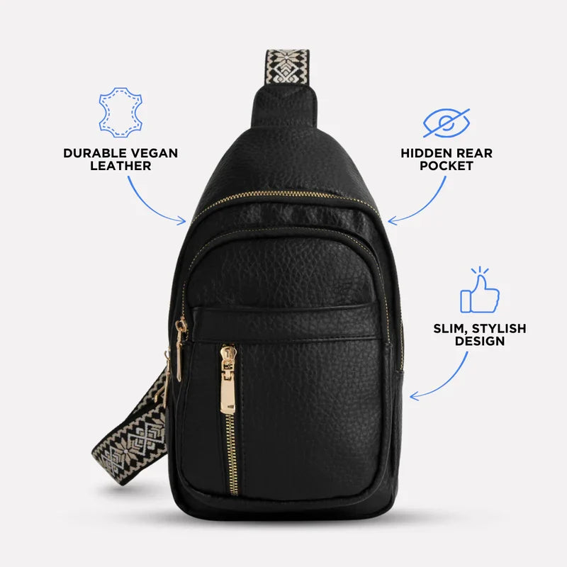 Crossbody Bag with Anti-Theft Design and Adjustable Shoulder Strap