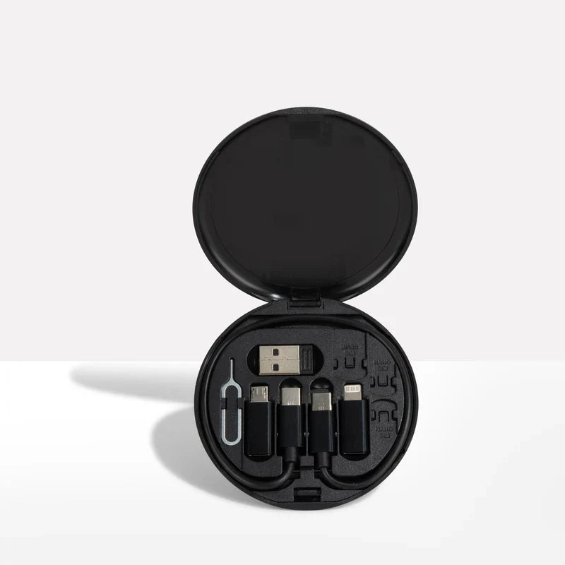 Travel Charging Cable Set with Multi Connector Adapters