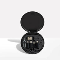 Travel Charging Cable Set with Multi Connector Adapters