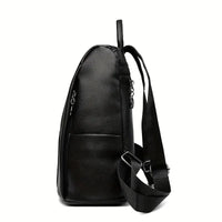 Leather Backpack with Convertible Strap and Anti Theft Design for Women
