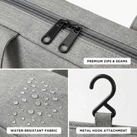 Hanging Toiletry Organizer with Multi-Compartment Design
