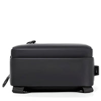 Shoulder Bag with Water Resistant Fabric and USB Charging Port