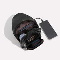 Leather Crossbody Bag with Anti Theft Design and d USB Port