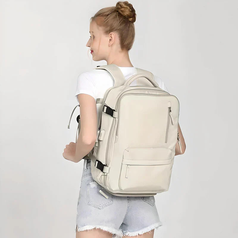 Expandable Carry On Travel Backpack with Flat Lay Packing Design