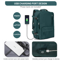 Expandable Carry On Travel Backpack with Flat Lay Packing Design