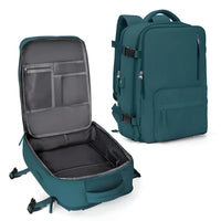 Expandable Carry On Travel Backpack with Flat Lay Packing Design