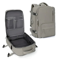 Expandable Carry On Travel Backpack with Flat Lay Packing Design