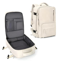 Expandable Carry On Travel Backpack with Flat Lay Packing Design