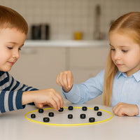 Magnetic Chess Set with Travel Board and Portable Folding Design