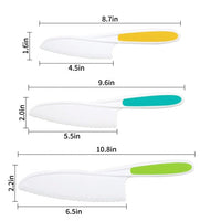 Kids Kitchen Tool Set with Plastic Knives, Bowls and Measuring Spoons
