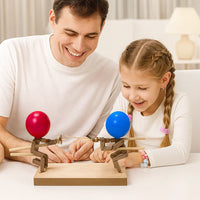 Balloon Duel Game Toy with Puppet Fighters and Balloon Battles