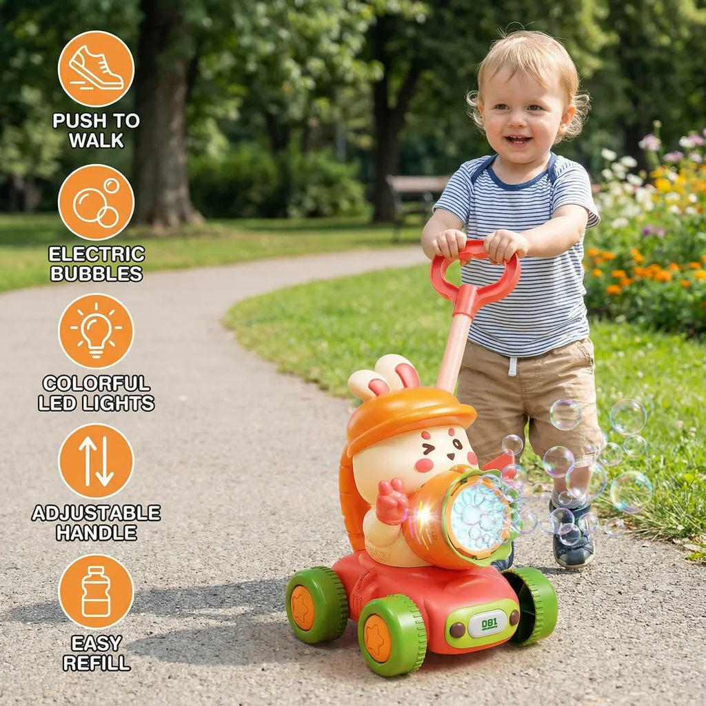 Baby push walker bubble toy