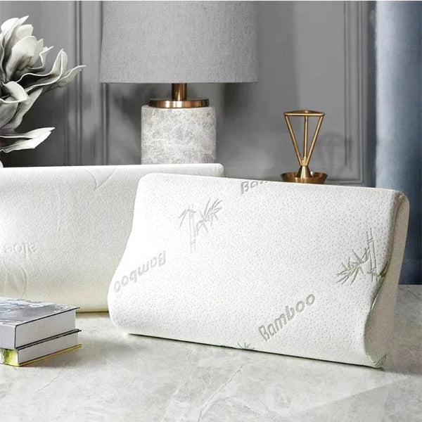 Memory Foam Bamboo Fiber Pillow Cervical Support