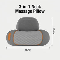 Heated Neck Pillow with Massage and Adjustable Traction