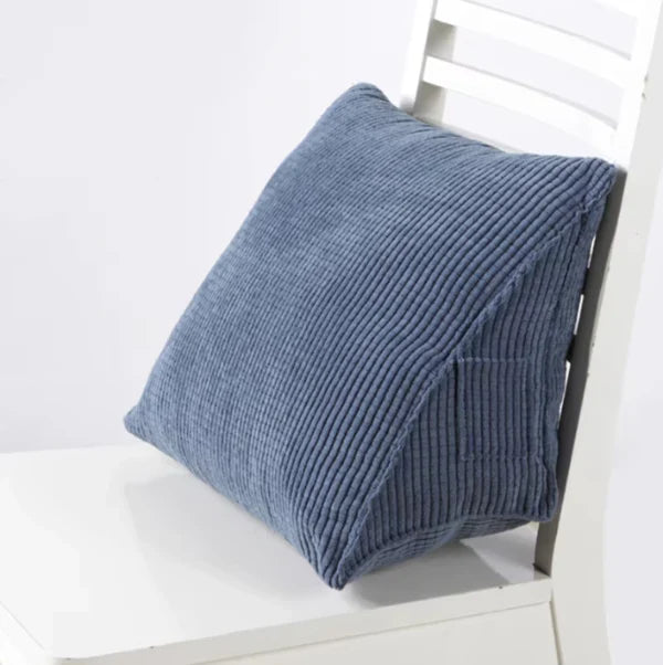 Triangle Backrest Pillow Corduroy Cover