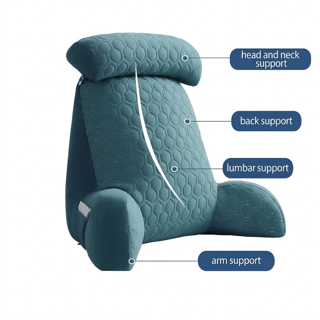 Reading Pillow with Memory Foam Support