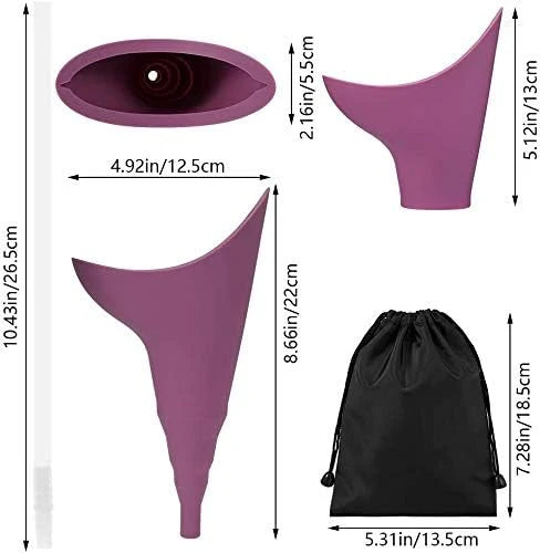 Reusable Urinal Portable Silicone Funnel for Women