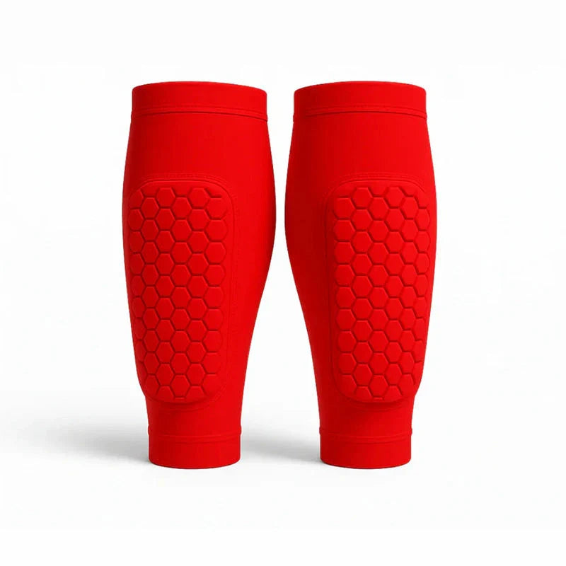 Shin Guard Sleeves with Shock-Absorbing Panel