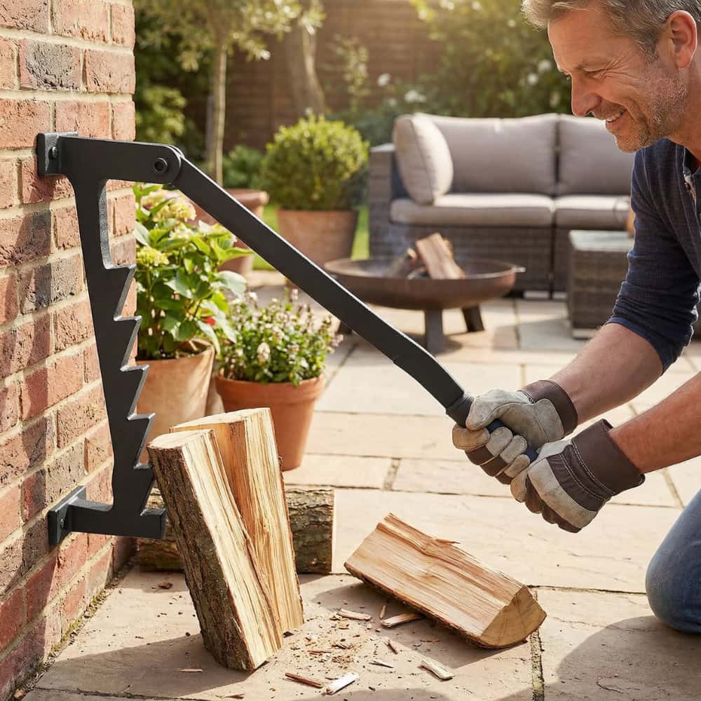 Obsetic Manual Firewood Splitter Wall Mount