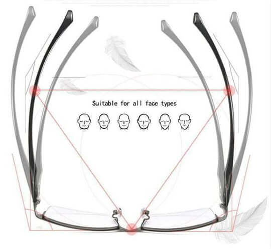 Intelligent Progressive Glasses, ARNO Lens Technology, Photochromic, Blue Light Filter and UV400