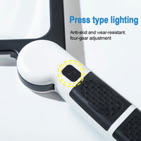 Full Page Handheld Magnifying Glass 5X Magnification LED Light with 3 Modes