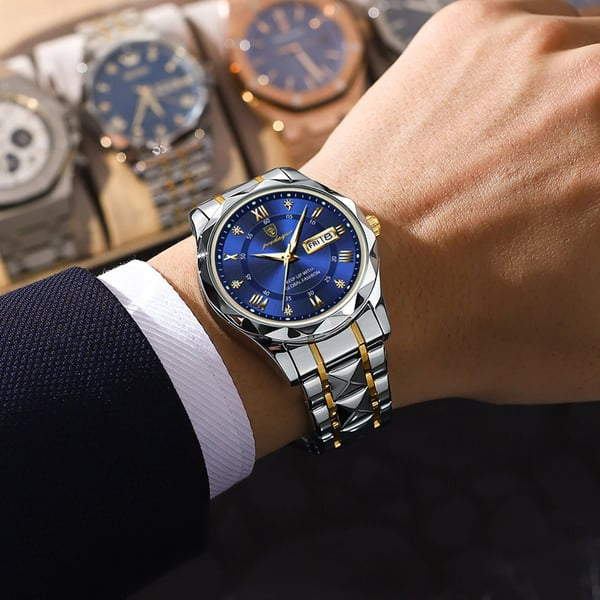 Obsetic Luxury Waterproof Wristwatch with Luminous Display for Men