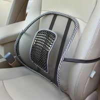 Lumbar Cushion for Car, Breathable Mesh Back Support with Massage Beads