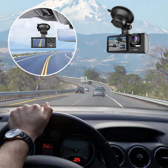 Dashcam Dual Camera for Car with Front and Interior Recording