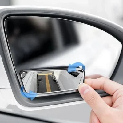 Rearview Mirror, Wide Angle for Blind Spot Elimination