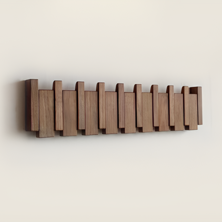 Foldable Wall Hook Rack with Magnetic Design